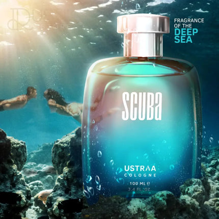 USTRAA cologne Scuba & Tattoo Perfume for Men 100ml+100ml -