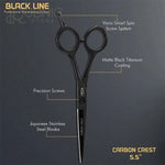 Vega Professional Carbon Crest 5.5 Black Line Hairdressing