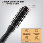 Vega Professional Carbon Dry Round Brush 25mm (VPMHB-11) -