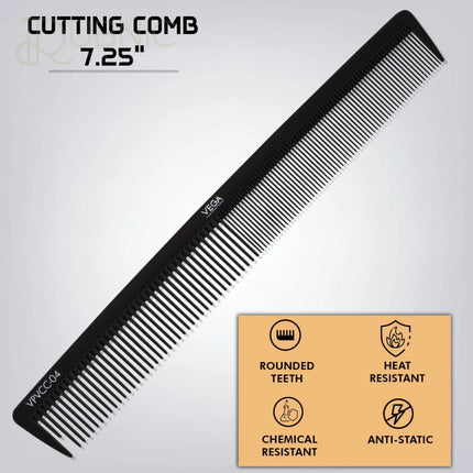 Vega Professional Cutting Comb 7.25 VPVCC-04 PACK OF 2 -
