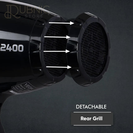 VEGA Professional Dry Hair Dryer Black (VPMHD-03) - HAIR