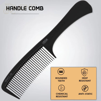 Vega Professional Handle Comb VPVCC-10) PACK OF 2 - Comb