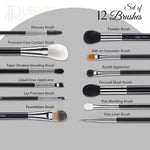 Vega Professional Makeup Brush Set of 12 (VPPMB-43) - Makeup