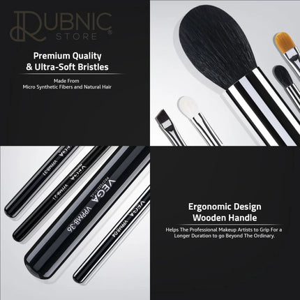 Vega Professional Makeup Brush Set of 8 (VPPMB-42) - Makeup