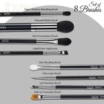 Vega Professional Makeup Brush Set of 8 (VPPMB-42) - Makeup