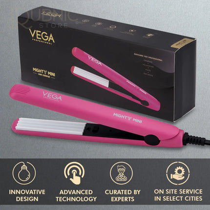 VEGA Professional Mighty Mini Hair Crimper (VPVMS-09) Pink -