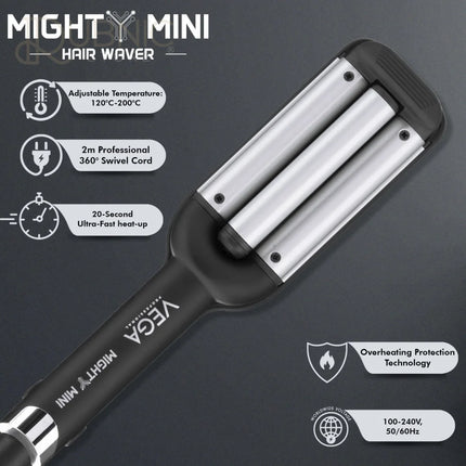 VEGA Professional Mighty Mini Triple Tong Hair Waver
