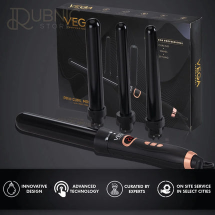 VEGA Professional Pro Curl Master Multi Tong Hair Curler