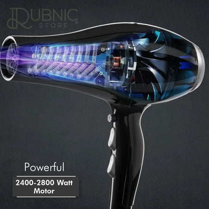 VEGA PROFESSIONAL Pro Dry Hair Dryer Black (Vpphd-09) - HAIR