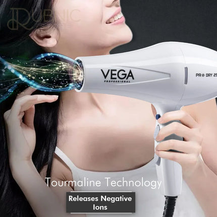 VEGA Professional Pro Dry Hair Dryer White (VPPHD-08) - HAIR