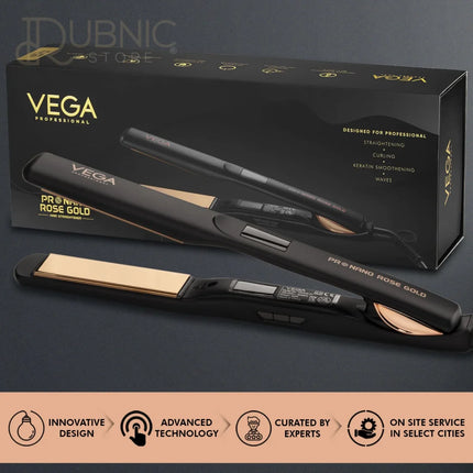 VEGA Professional Pro Nano Rose Gold Hair Straightener