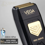 VEGA Professional Pro Shave Hair Shaver with Gold Titanium