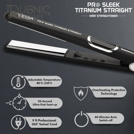 VEGA Professional Pro Sleek Titanium Straight Hair
