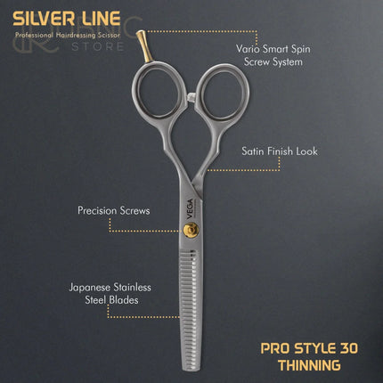 Vega Professional Pro Style 30 Thinning Silver line