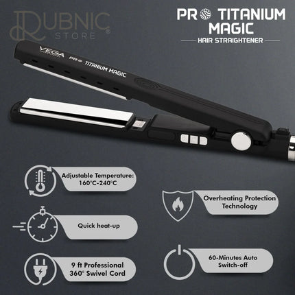 Vega Professional Pro Titanium Magic Hair Straightener