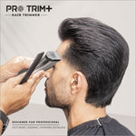 a man is cutting his hair with a hair trimmer