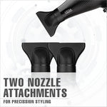 two nozzle attachments for precision styling