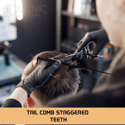 Vega Professional Tail Comb Staggered Teeth VPVCC-14 - Comb