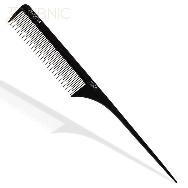 Vega Professional Tail Comb Staggered Teeth VPVCC-14 - Comb
