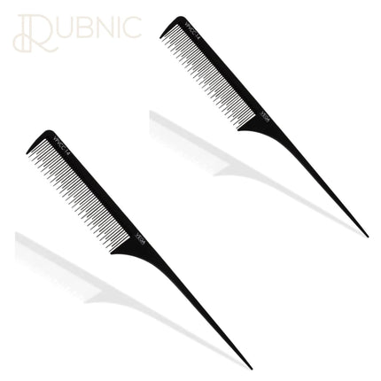 Vega Professional Tail Comb Staggered Teeth VPVCC-14 pack