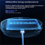 Transparent oval 2000mah lithium-ion battery with type-c 3.0 port and blue display for w1 soap dispenser smart touchless use