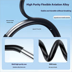 X035 universal car magnetic phone holder with a sleek black flexible aviation alloy lever arm and shiny metallic core