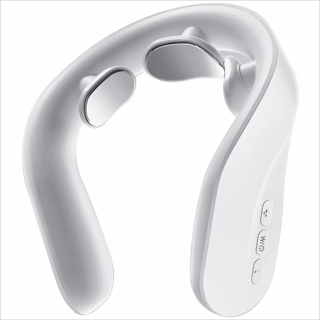 White xiaomi youpin jeeback g20 electric cervical vertebra massager with three control buttons and three-level constant temperature