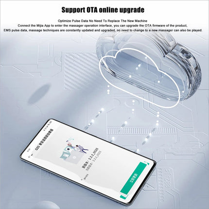 Transparent cloud-shaped xiaomi youpin jeeback g20 neck massager with three-level constant temperature hot compress design