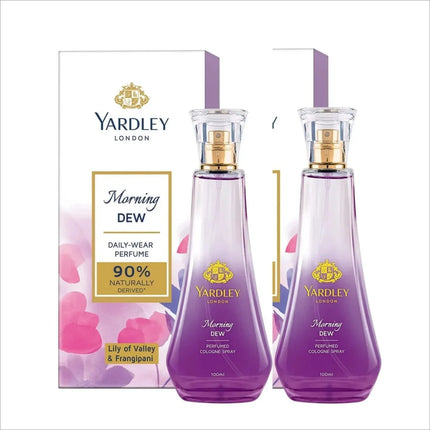 YARDLEY Morning DEW PERFUME 100 ml - PACK OF 2 100 ML -