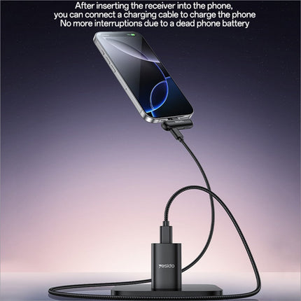 Black tosido phone charging stand with braided cable and magnetic receiver for seamless wireless charging with kr20 ip plug high fidelity audio