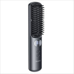 Black yosido yesido mg23 wireless hair straightener brush with digital temperature display for hair styling