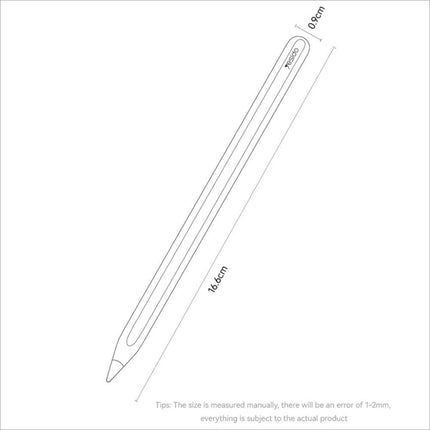 Yesido st18 ipad stylus pen with sleek tapered tip wireless charging and magnetic attachment for smooth touchscreen use
