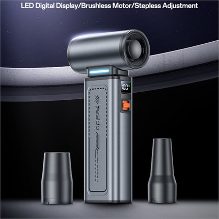 Silver yesido high speed dust blower with led digital display and brushless motor for powerful outdoor use