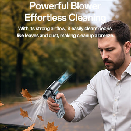 Silver yesido yf19 handheld fan with high speed dust blower for portable car and outdoor cleaning