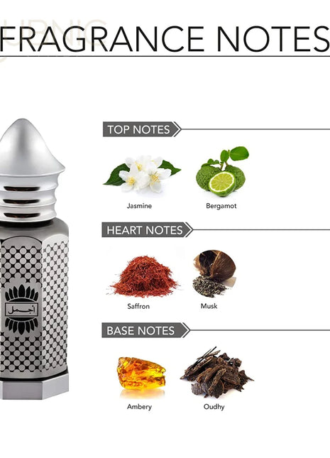 Ajmal Asher Concentrated Perfume 12ml - Concentrated Perfume