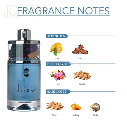 AJMAL SHADOW PERFUME 75ML - PERFUME