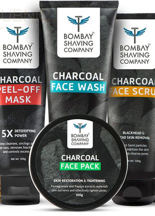 Bombay Shaving Company Activated Charcoal Facial Kit - face