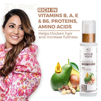 Good Hair Macadamia Nut Avocado Biotin Organic Hair Serum -
