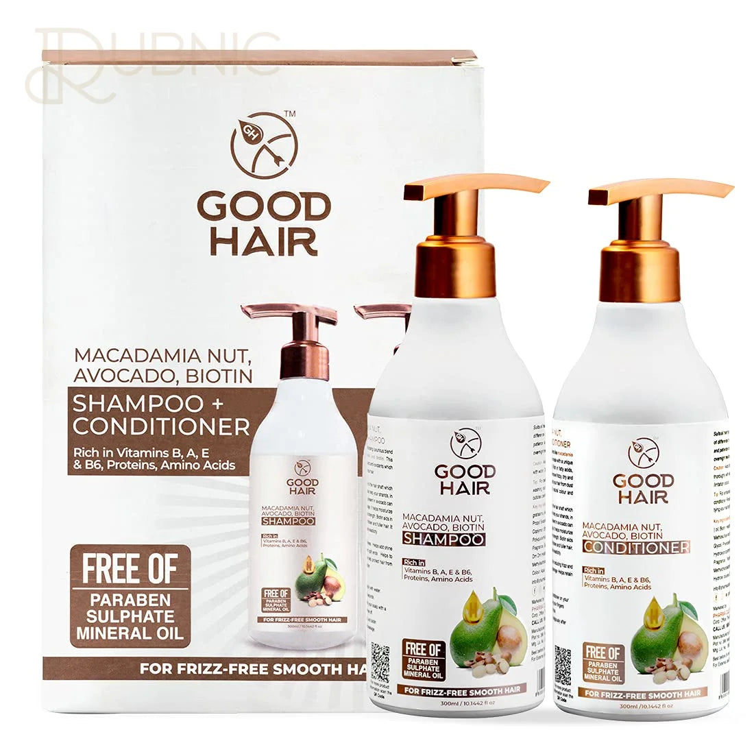 Good Hair Macadamia Nut Avocado & Biotin Shampoo+Conditioner