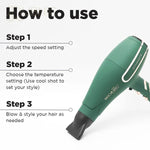 Ikonic Dynamite Hair Dryer Emerald - HAIR DRYER