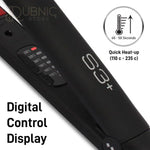 IKONIC S3+ Ceramic Hair Straightener (Black & Red) - Hair