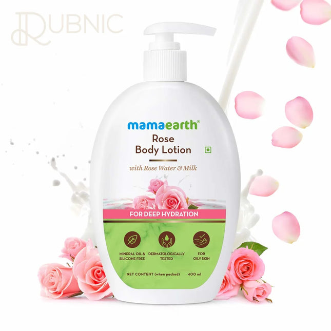 Mamaearth Rose Body Lotion 400ml - BODY BUTTER LOTION