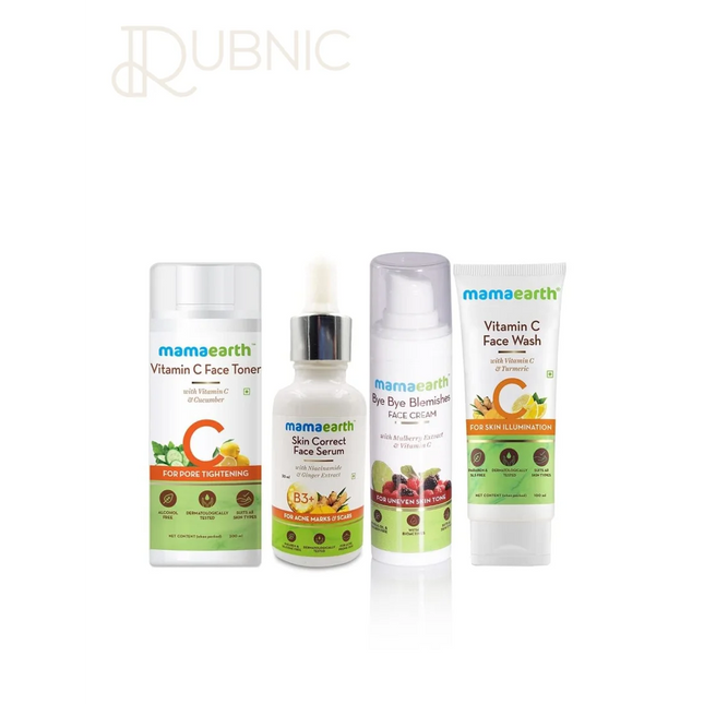 Mamaearth Sustainable Set of Face Cream Face Serum Vitamin C
