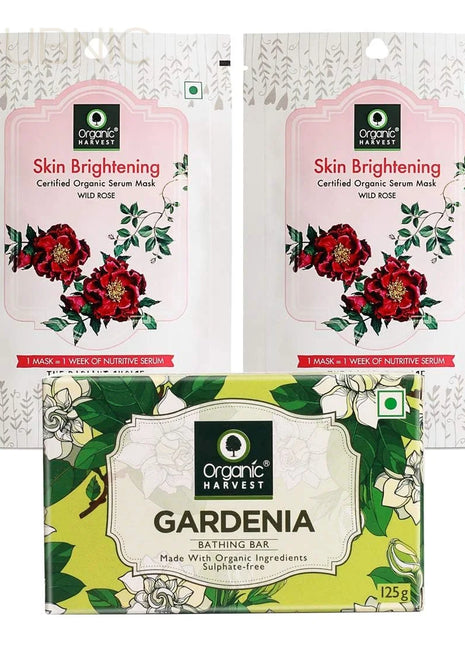 Organic Harvest Combo of Gardenia Bathing Bar (125gm)