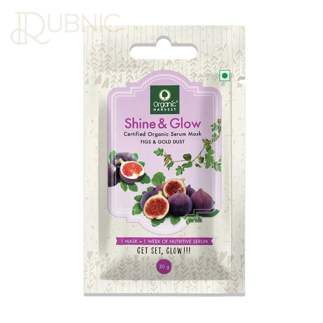 Organic Harvest Shine & Glow Face Sheet Mask 20 g - SHEET