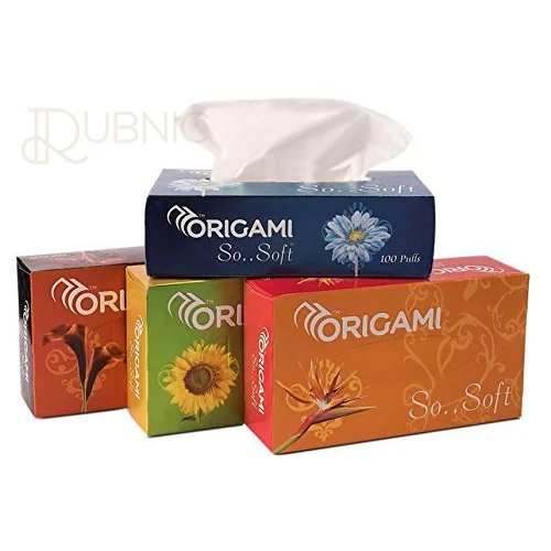 Origami So Soft 2 Ply Facial Tissue Paper 100 Pulls Per Box