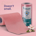 Origami So Soft NonWoven Washable Kitchen Wipes 2 Rolls 80