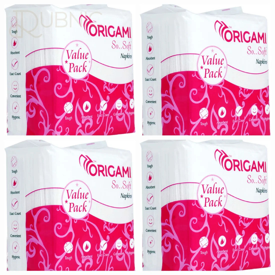 Origami So Soft Tissue Napkins Value Pack 100 Napkins Pack