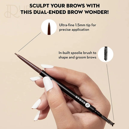 SUGAR Cosmetics Arch Arrival Micro Brow Pencil - EYELINER