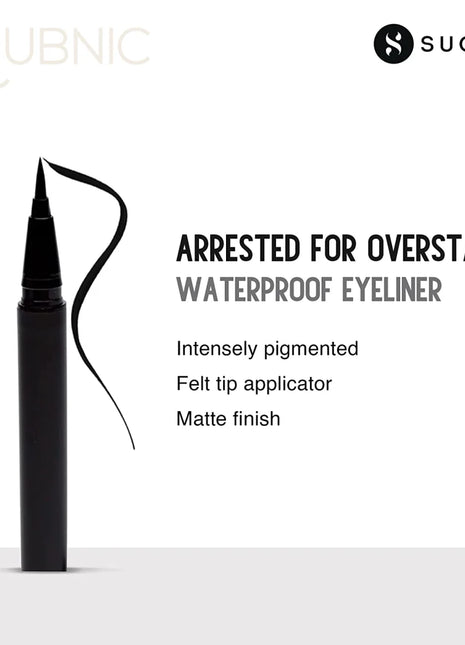 SUGAR Cosmetics Arrested For Overstay Waterproof Eyeliner 01
